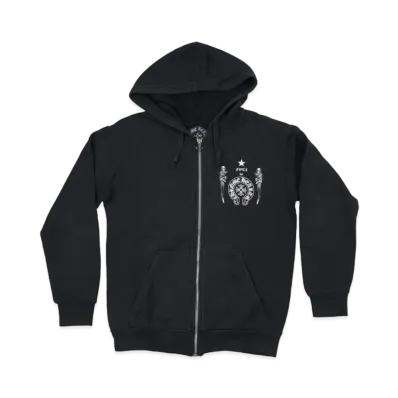 Chrome Hearts Foti Print Zip Up Hoodie "Black"