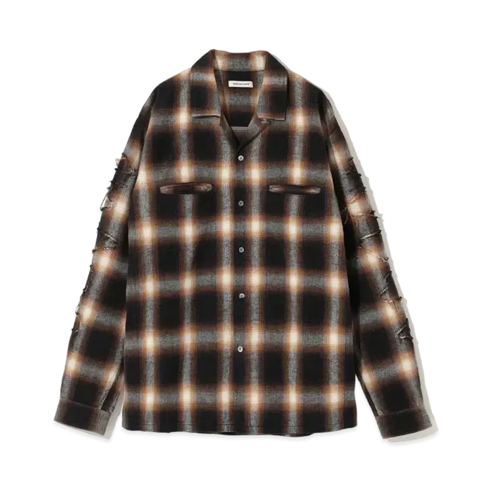UNDERCOVER Cotton Ombre Shirt "Brown CK"