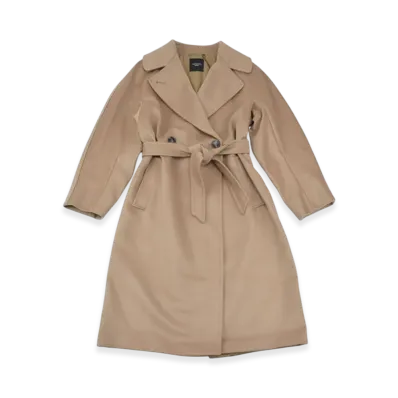 Weekend Max Mara Regina Double Breasted Long Coat "Camel"