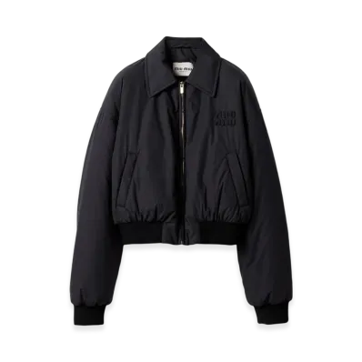 MIU MIU Women's Technical Fabric Down Jacket "Black"