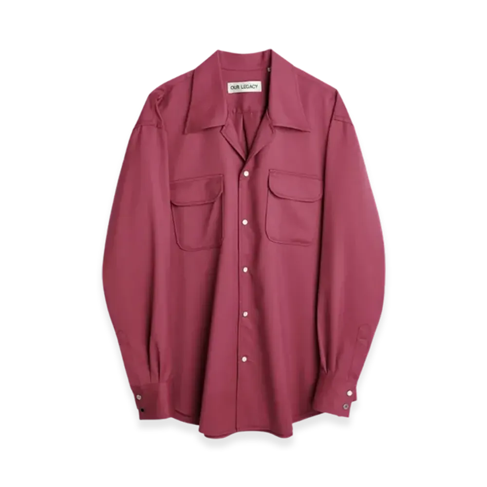 OUR LEGACY Poco Shirt "Pink Fluid Wool"