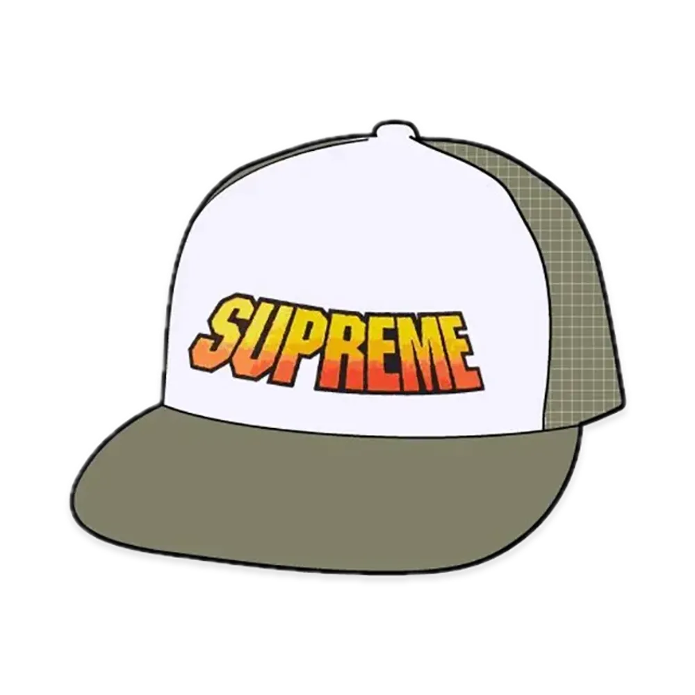 Supreme Gradient Mesh Back 5-Panel "Olive"