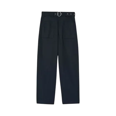 Jil Sander Men's Belted Trousers "Dark Navy"