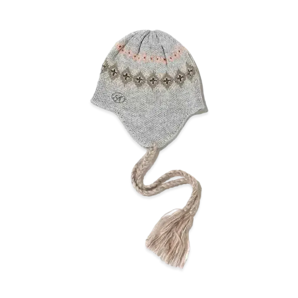 atmos Pink Nordic pattern knit hat "Gray"
