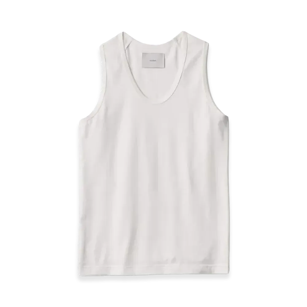 ssstein Suvin Cotton Tank Top "Off White"
