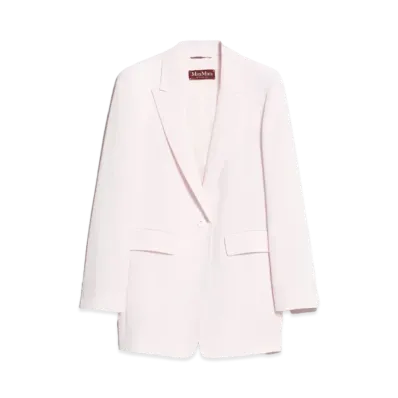 Max Mara Sagra Triacetate Cady Tailored Jacket "Pink"