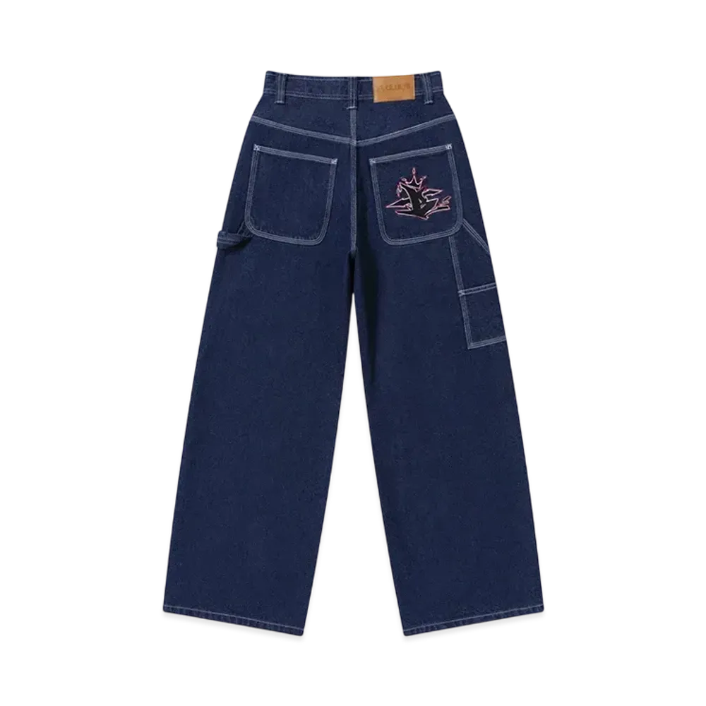 BlackEyePatch Crowned B Painter Jeans "Indigo"