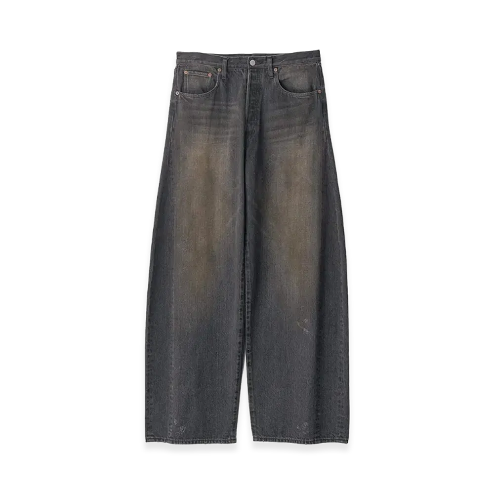 ssstein Deformation Wide Denim Jeans "Black"
