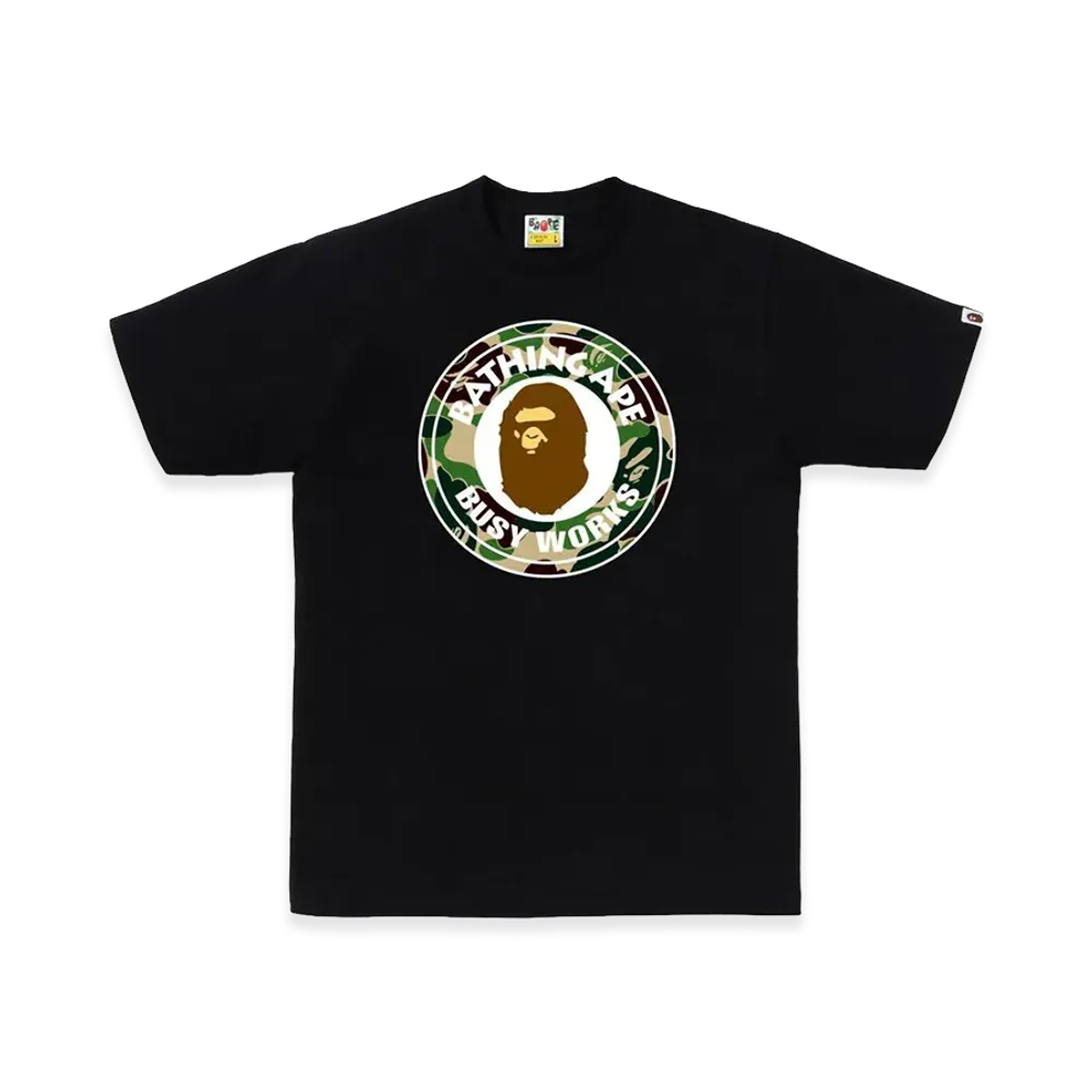 A BATHING APE ABC Camo Busy Works Tee "Black/Green"
