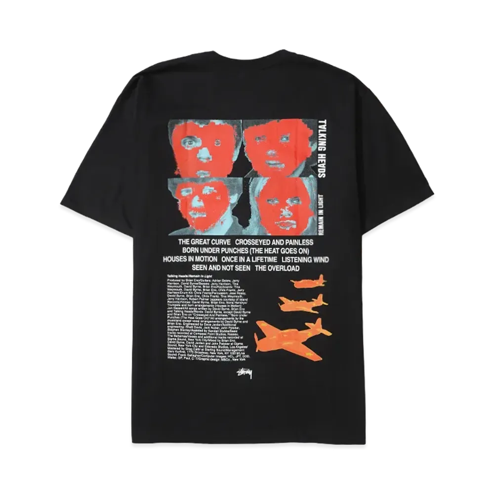 Stussy x Talking Heads Remain in Light Tee "Black"