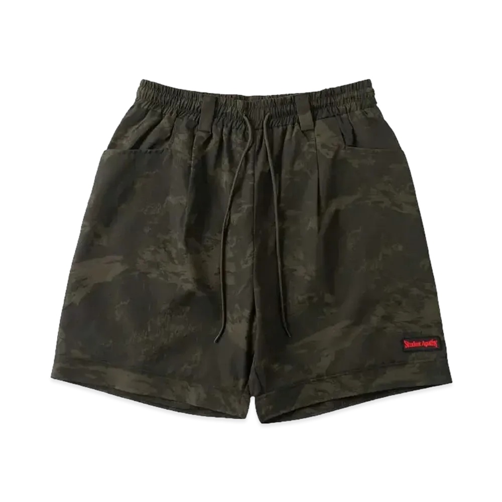 Student Apathy pattern half pants "Khaki"