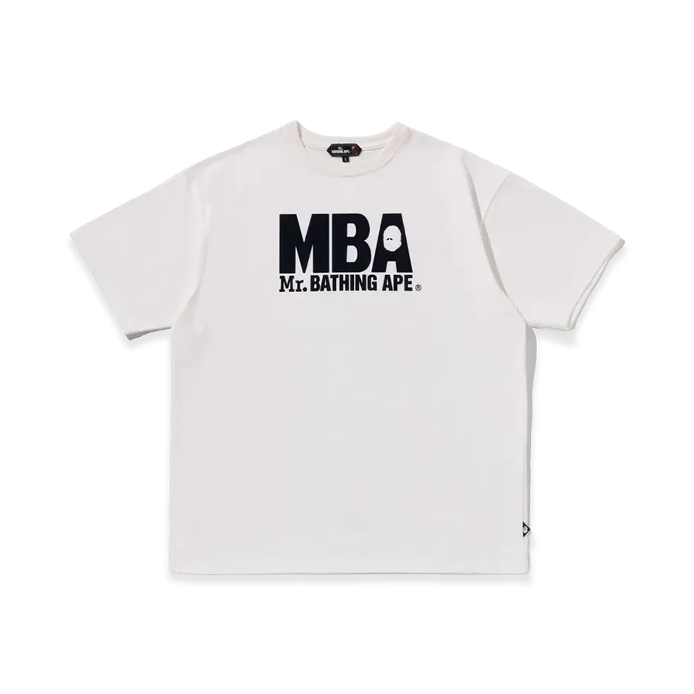 A BATHING APE Mr. BATHING APE Print SS Tee "White"