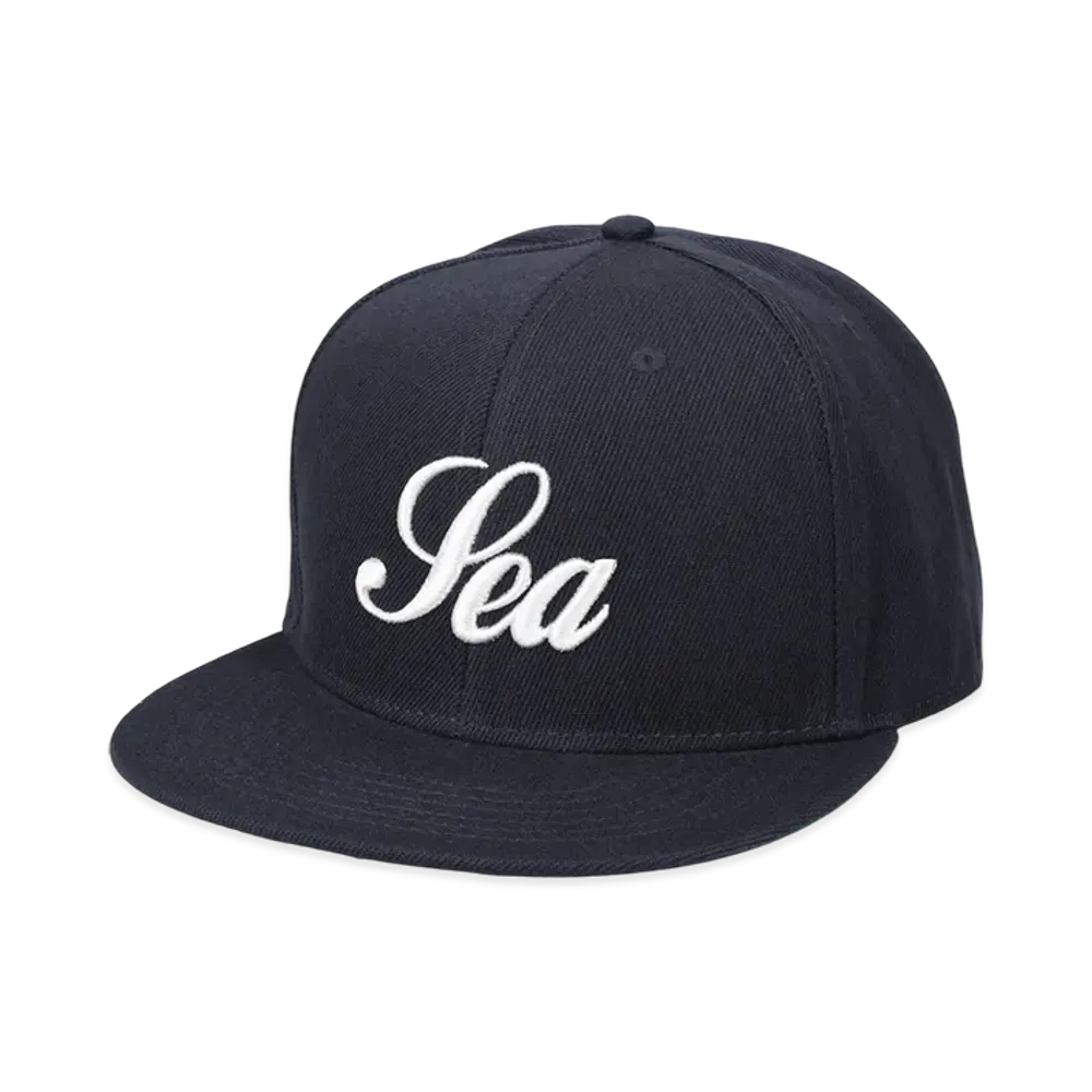 WIND AND SEA Script Cap "Navy"