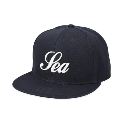 WIND AND SEA Script Cap "Navy"