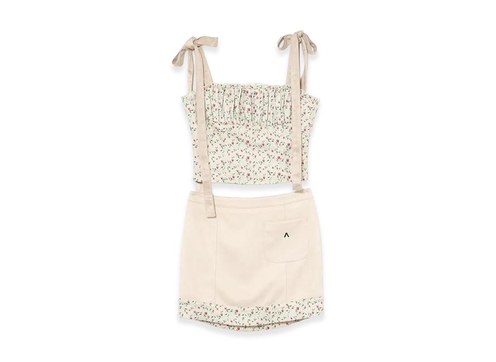 ANDMARY Women's Charlotte Ribbon Set Up "Beige"