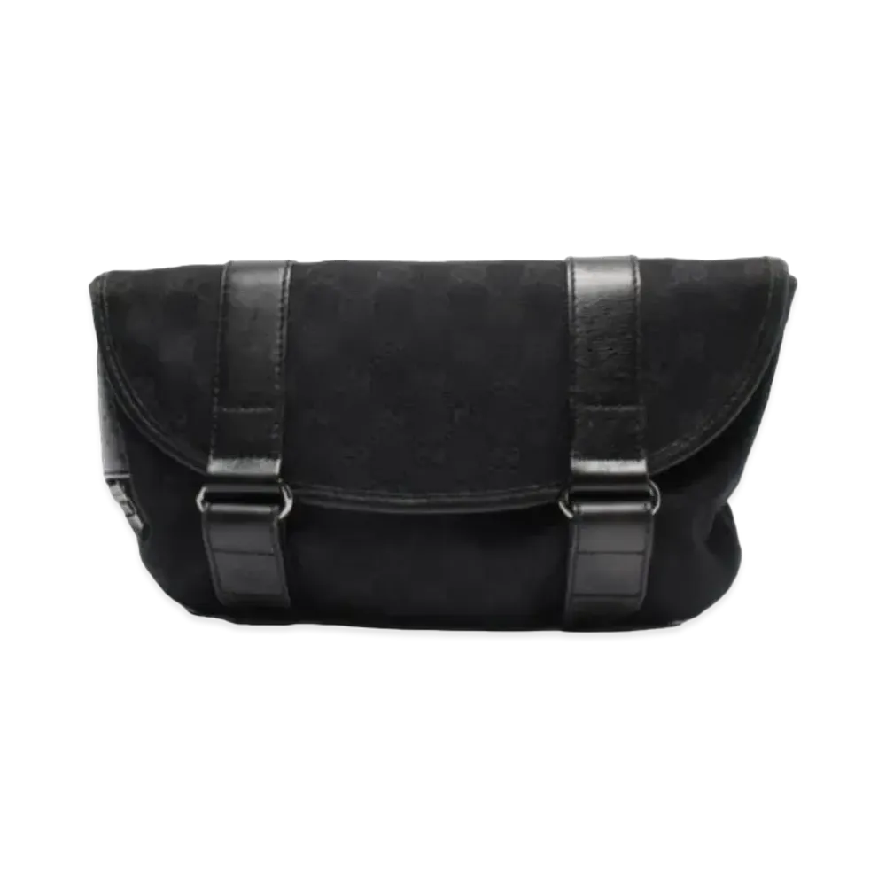GUCCI GG Canvas Waist Bag "Black"