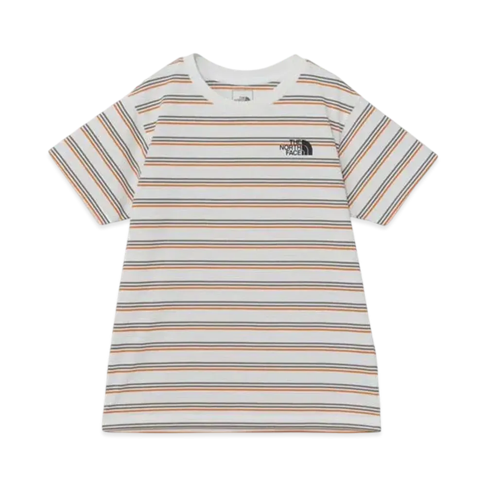 The North Face Kids Short Sleeve Border Tee "Grayish White"