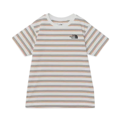 The North Face Kids Short Sleeve Border Tee "Grayish White"