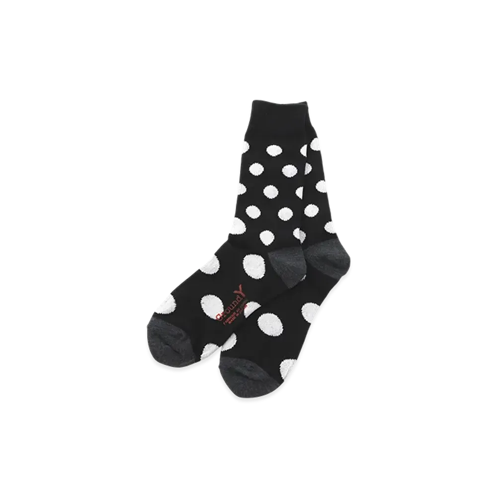Ground Y Dot Socks "White"
