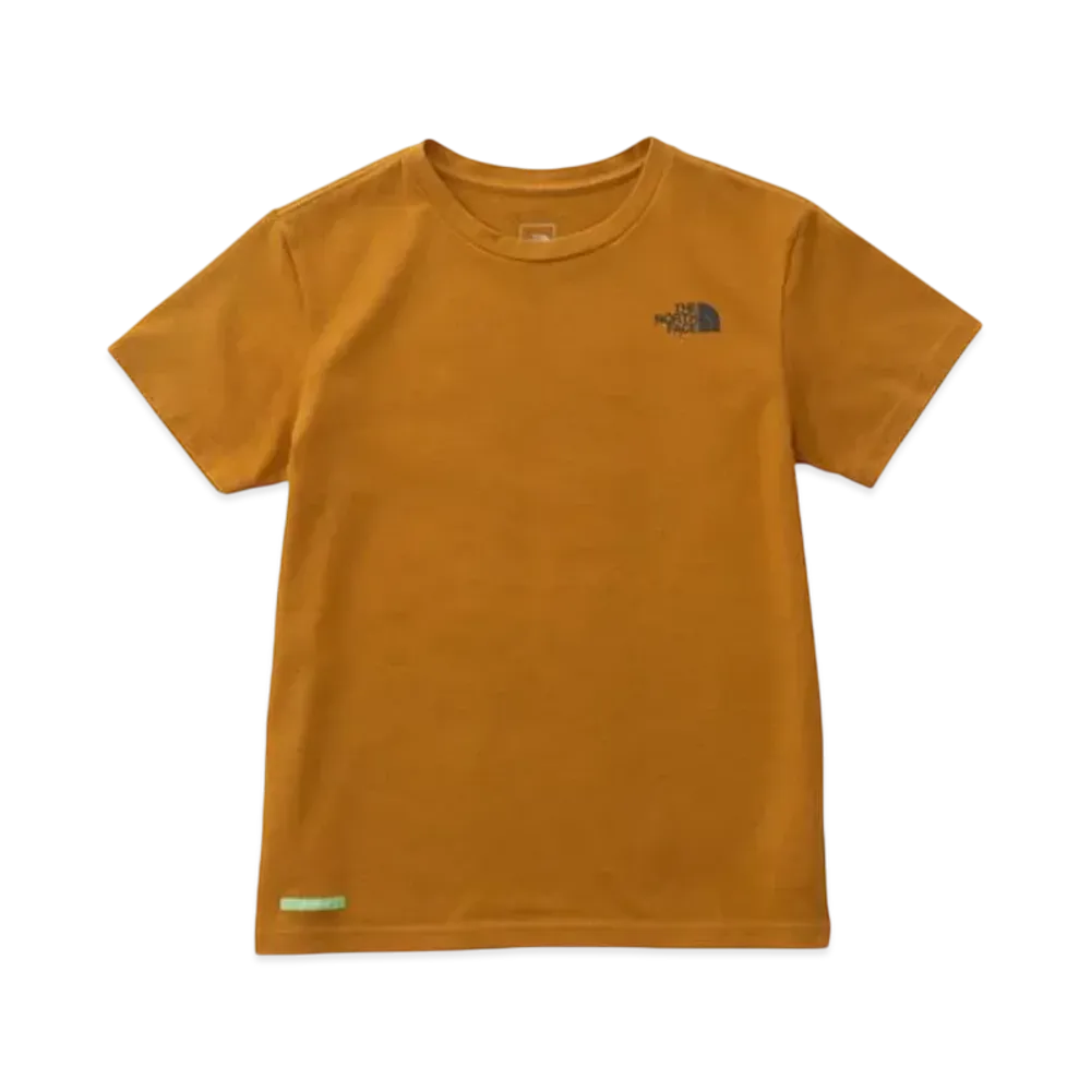 The North Face Kids Green Baton Short Sleeve Square Logo Tee "Basic"