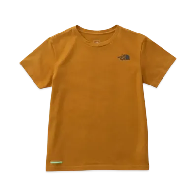 The North Face Kids Green Baton Short Sleeve Square Logo Tee "Basic"