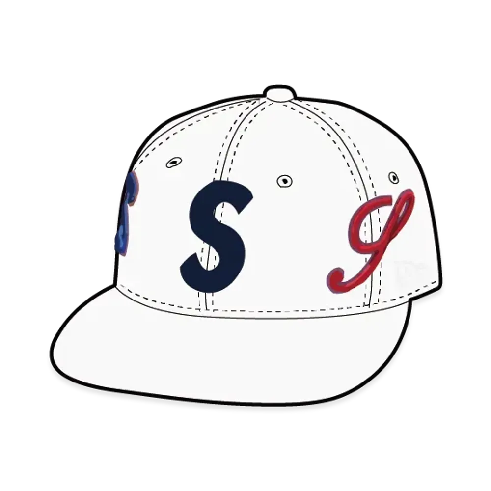 Supreme Multi S Logo New Era "White"