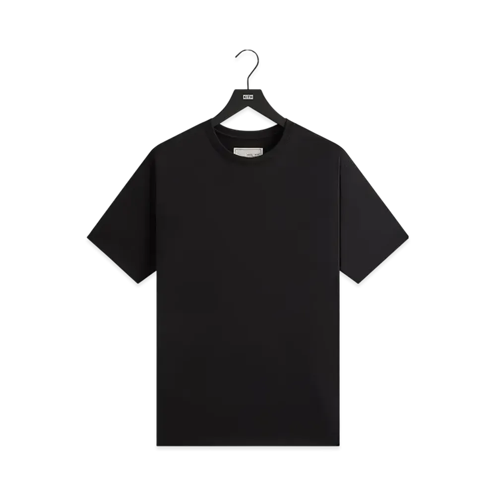 Kith &Kin Pima Jersey Short Sleeve Heathrow Tee "Black"