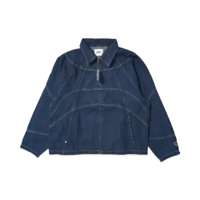 HTH Switched denim zip blouson "NAVY"
