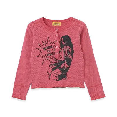 HYSTERIC GLAMOUR Born To Lose Pullover "Pink"