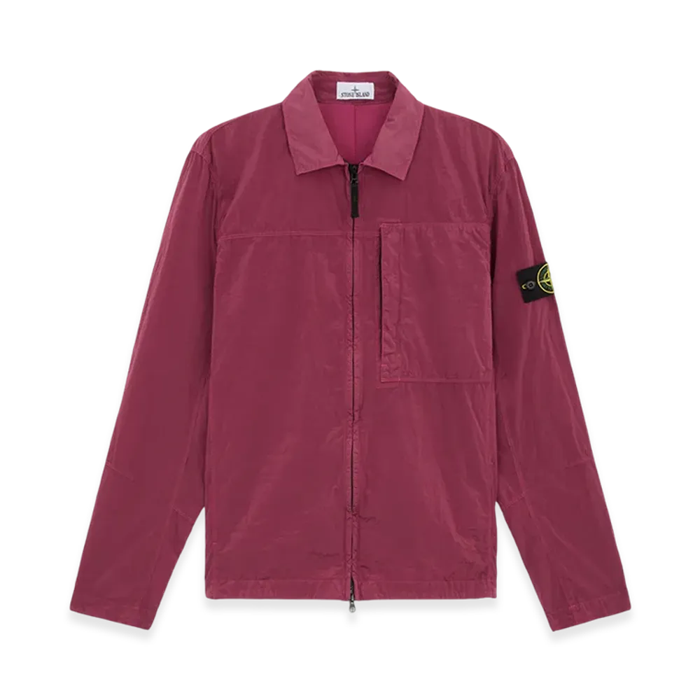 Stone Island 11819 Nylon Metal in Econyl Overshirt with Two Way Zipper - 24FW "Onion Rose"
