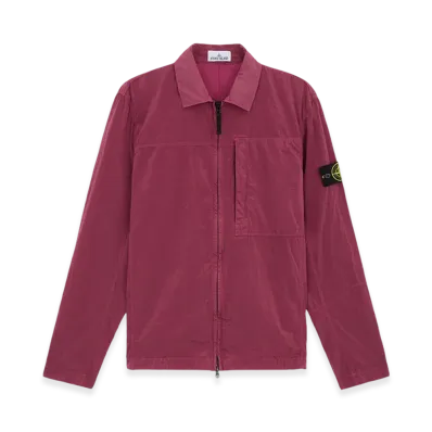 Stone Island 11819 Nylon Metal in Econyl Overshirt with Two Way Zipper - 24FW "Onion Rose"