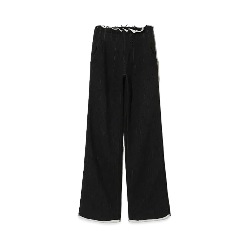 UNDERCOVER Transfer Print Sweatshirt X Tweed Tuck Pants "Black"