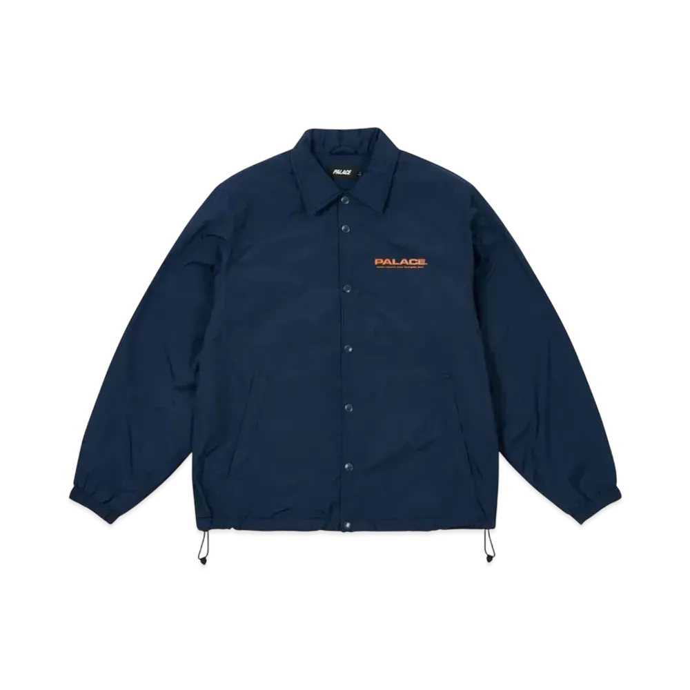 PALACE Fleece Lined Coach Jacket "Navy"
