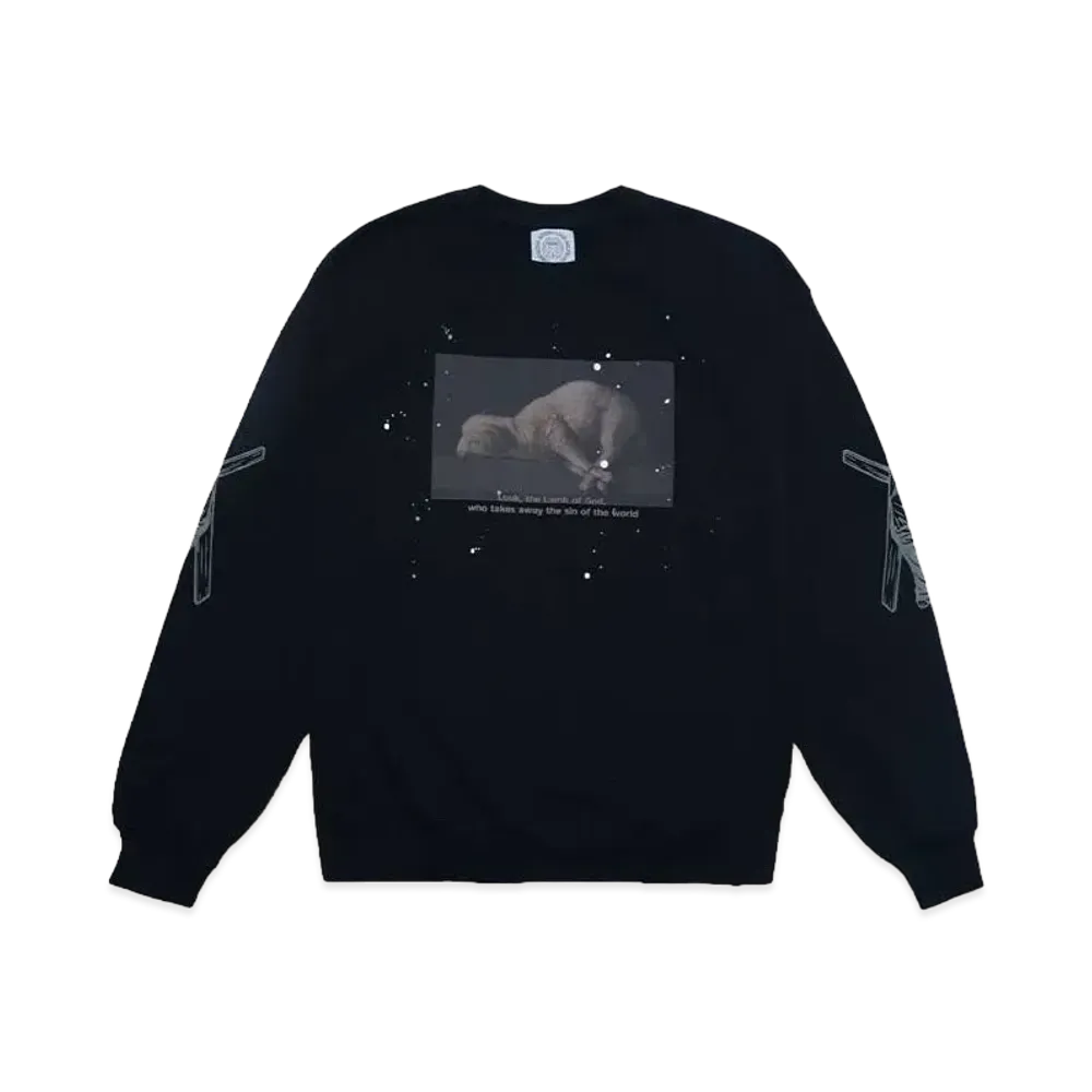 SOMEIT SACRIFICE Vintage Sweat Shirts "BLACK"