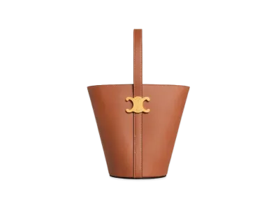 CELINE Bucket Triomphe In Natural Calfskin "Tan"