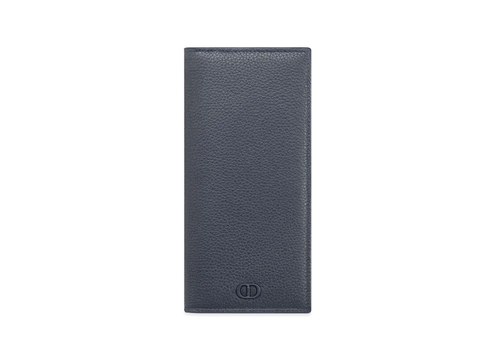 Dior Vertical Long Wallet CD Icon Grade Calfskin "Navy"