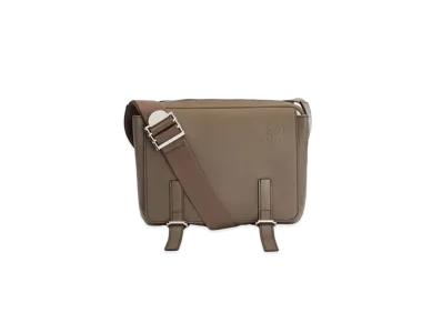 LOEWE Xs Military Messenger Bag In Soft Grained Calfskin "Dark Moss"