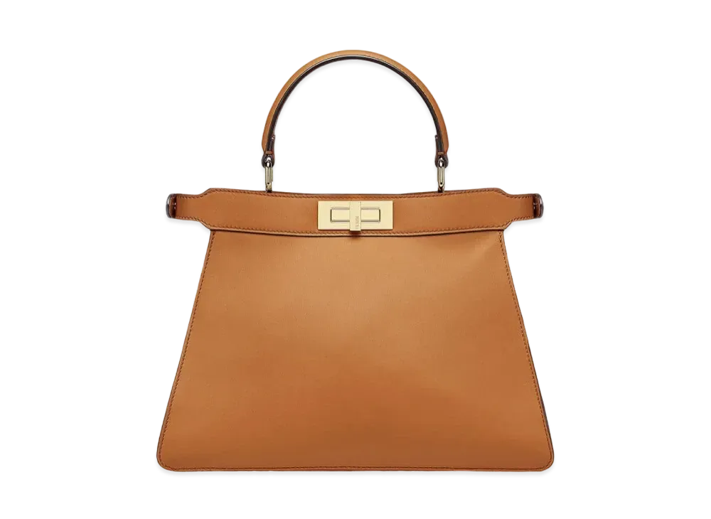 FENDI Peekaboo Iseeu Medium Leather Bag "Brown"