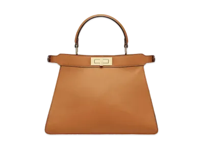 FENDI Peekaboo Iseeu Medium Leather Bag "Brown"