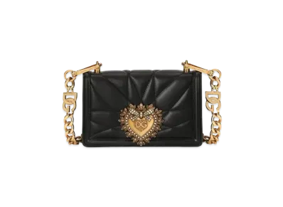 Dolce&Gabbana Dave Bag Medium Matrasse Nappa Jewelry Strap "Black"