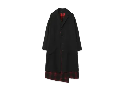 Yohji Yamamoto Y's LINEN WOOL LINER COAT "Red"