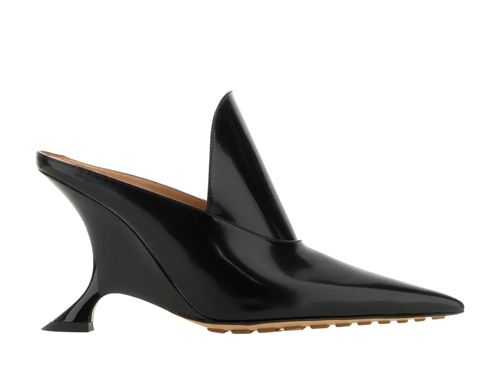 Bottega Veneta Women's Leather Rocket Mules "Black"