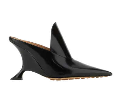 Bottega Veneta Women's Leather Rocket Mules "Black"