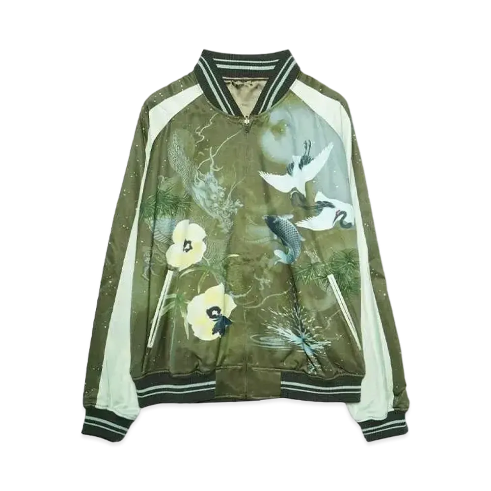 LAD MUSICIAN R/C SATIN CARP&SPLASH BLOUSON "KHAKI"
