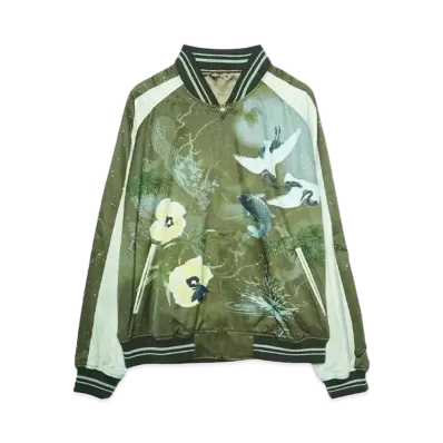 LAD MUSICIAN R/C SATIN CARP&SPLASH BLOUSON "KHAKI"