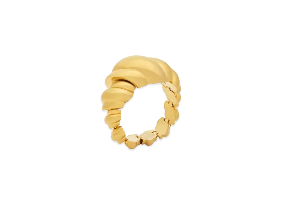 Saint Laurent Tornado Bracelet in Metal "Brass Gold"