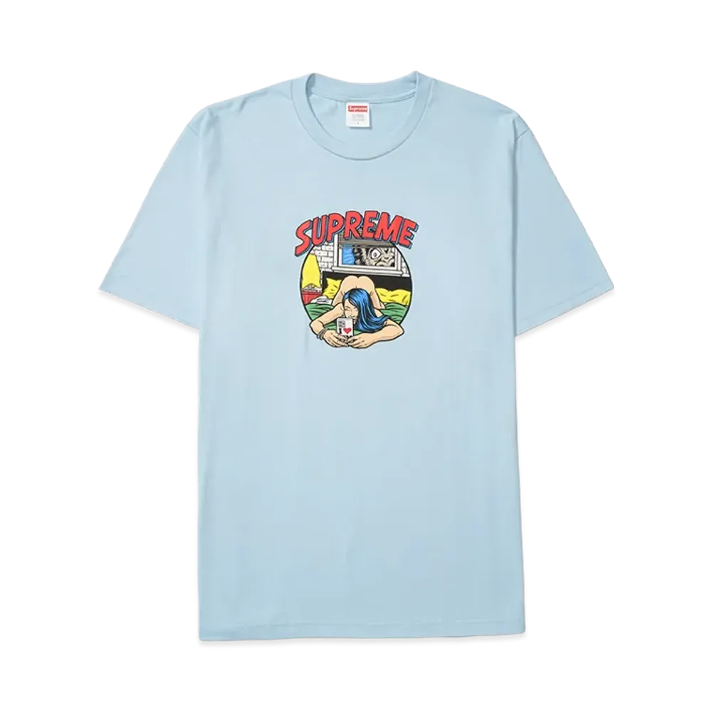 シュプリーム ベッドルーム Tシャツ "パウダー ブルー"