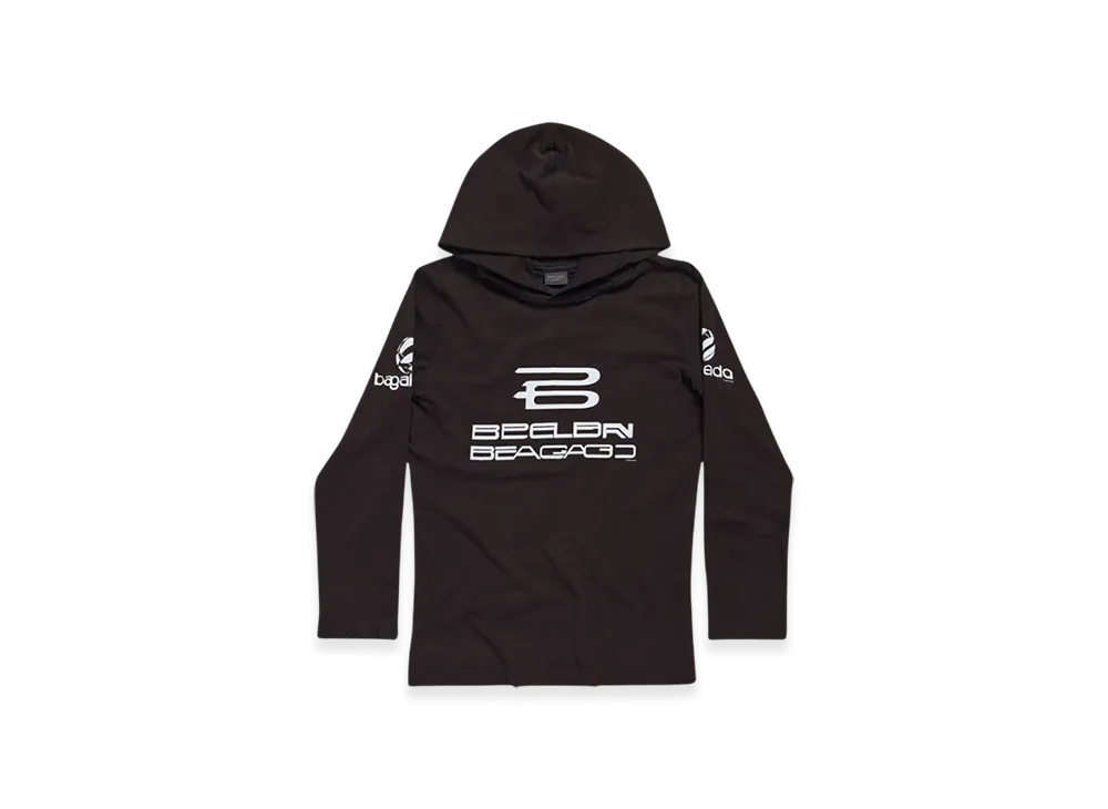 BALENCIAGA Hoodie Long Sleeve T-Shirt "Black"