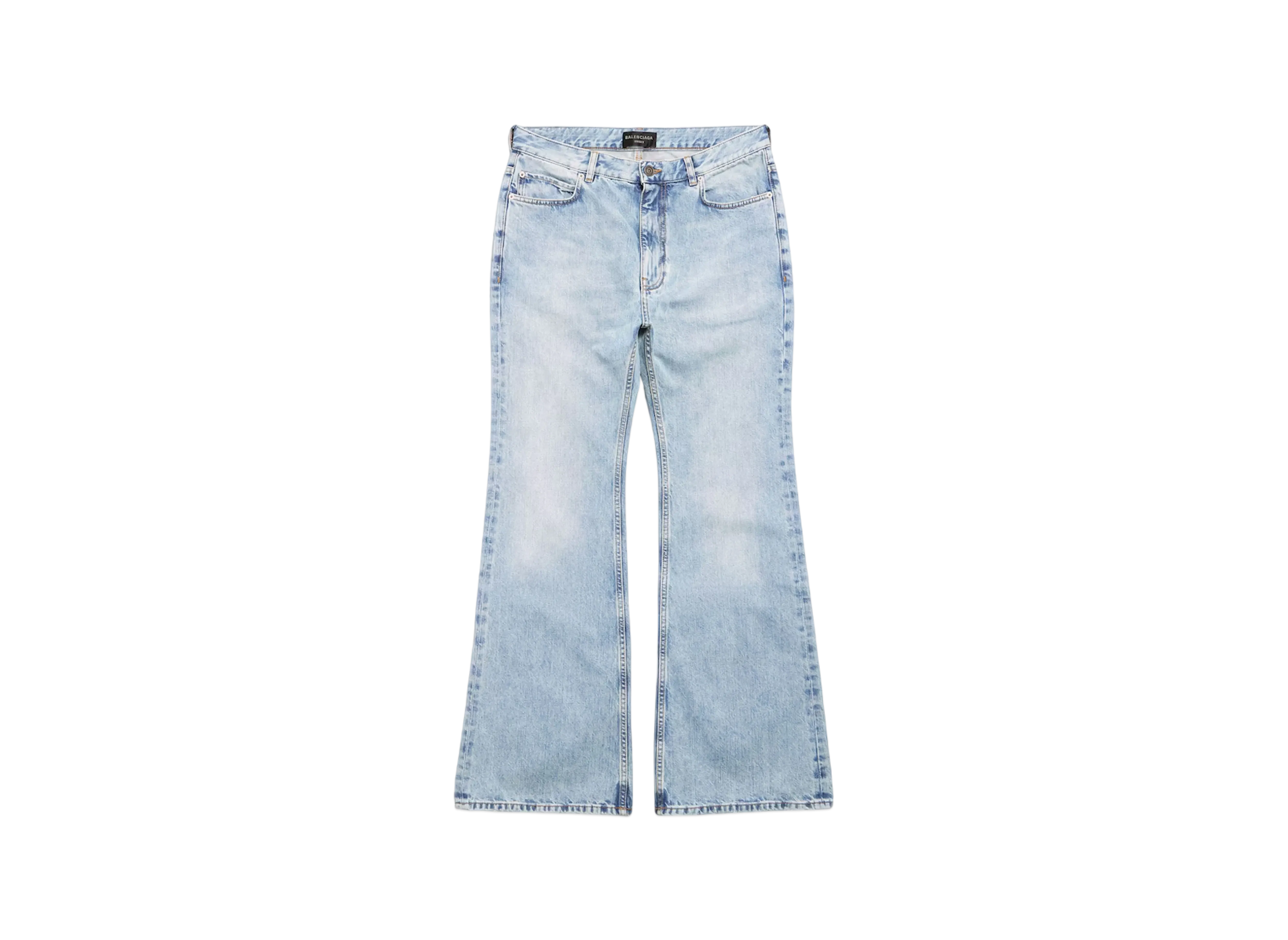BALENCIAGA Men's Flared Pants "Light Blue"