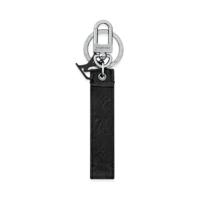 Louis Vuitton LV Shape Dragonne Bag Charm & Key Holder "Black"